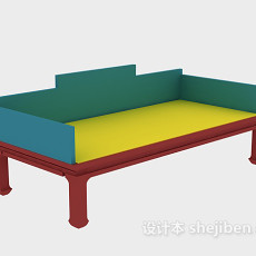 床榻3d模型下载