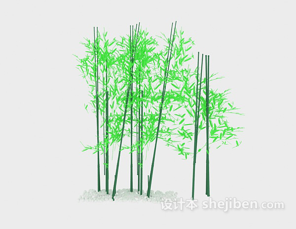 设计本竹子3d模型下载