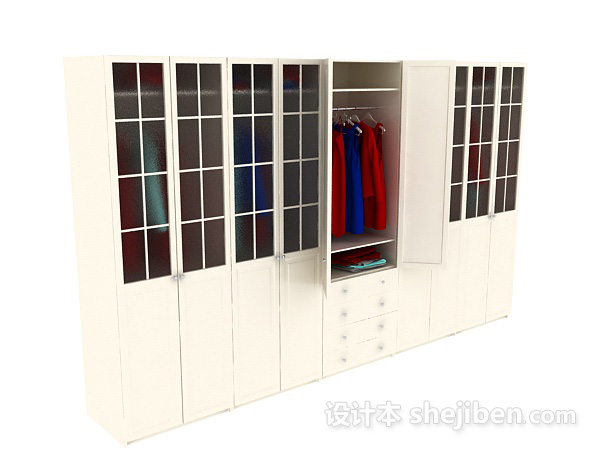 更衣柜3d模型下载
