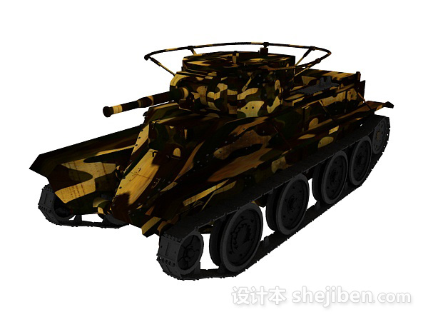 军事坦克3d模型下载
