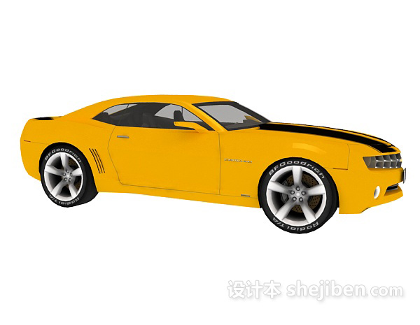 现代风格大黄蜂原型雪佛兰车3d模型下载