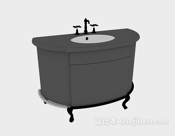 欧式风格欧式洗手盆台盆3d模型下载
