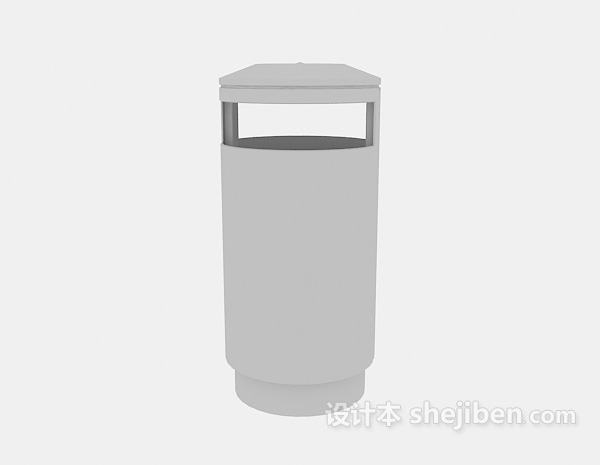 设计本垃圾桶3d模型下载