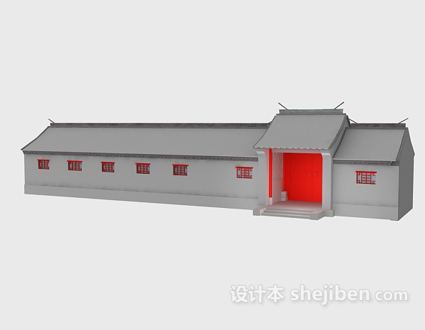 中式风格中国建筑3d模型下载