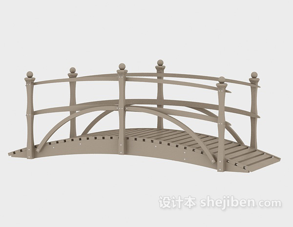 设计本木桥3d模型下载