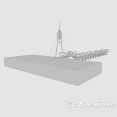 钢架桥3d模型下载
