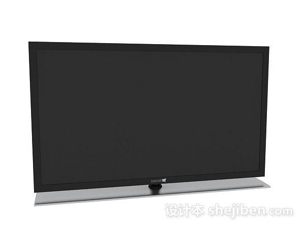 现代风格挂壁电视机3d模型下载