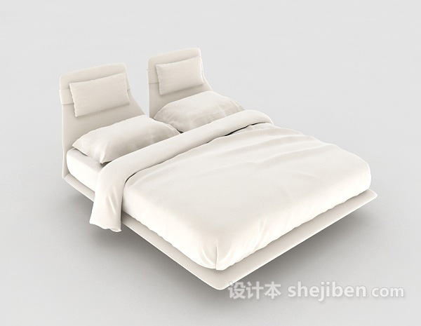 设计本床3d模型下载