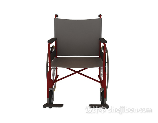 手推轮椅3d模型下载