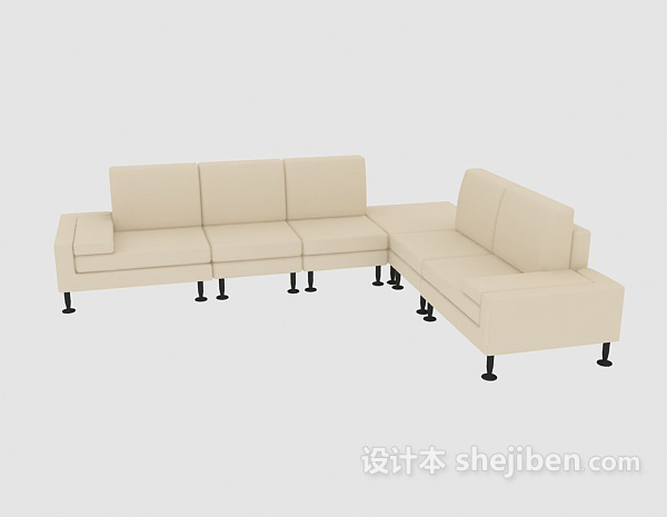 设计本北欧简约沙发3d模型下载
