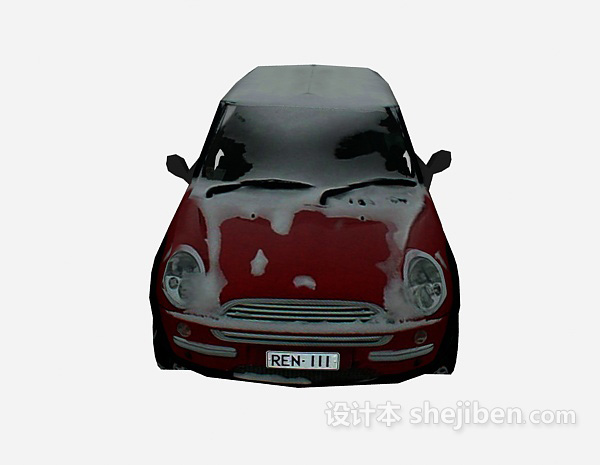 免费红色汽车 车3d模型下载