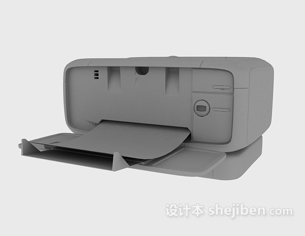 现代风格宅用小型打印机3d模型下载