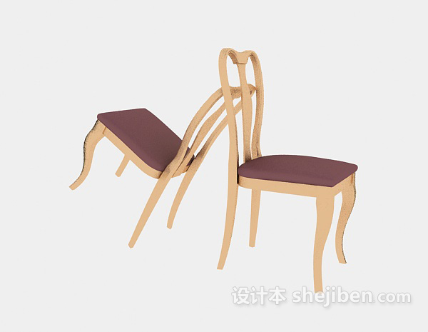 设计本简单的欧式座椅子3d模型下载