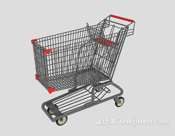 超市购物车-手推车模型