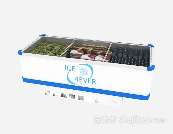 设计本超市大冰箱3d模型下载