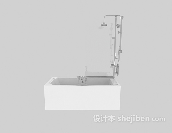现代风格浴缸3d模型下载