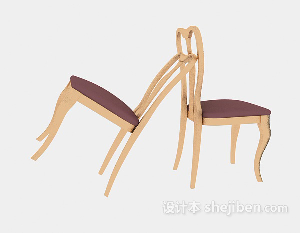 现代风格简单的欧式座椅子3d模型下载