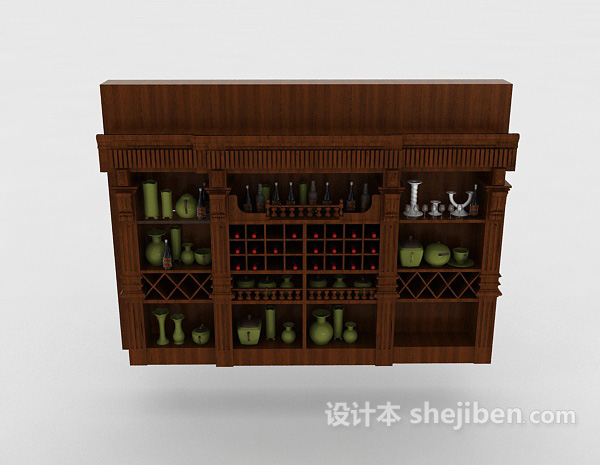 设计本酒窖酒柜3d模型下载