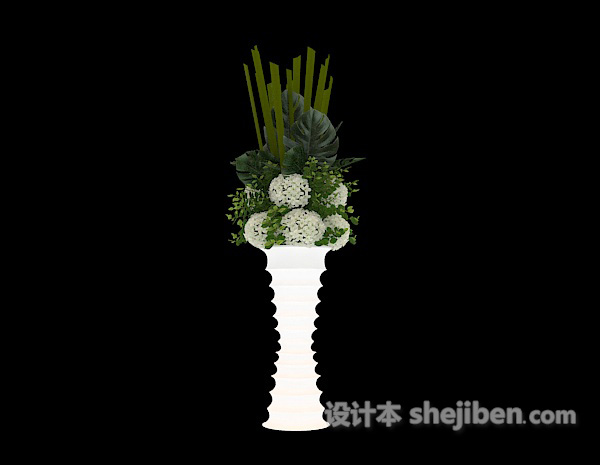 设计本陶瓷花瓶库3d模型下载