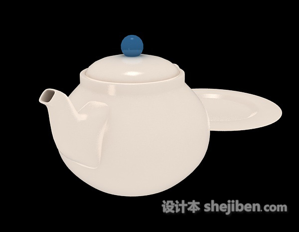 现代风格茶壶3d模型下载