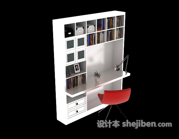 设计本儿童房柜子3d模型下载