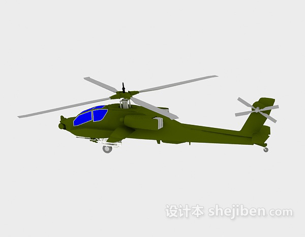 免费飞机-直升机免费3d模型下载