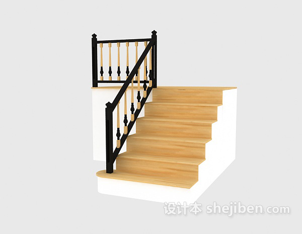现代风格楼梯3d模型下载