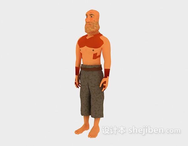 设计本男人人体3d模型下载