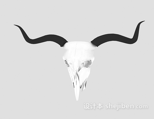 设计本羊头部3d模型下载
