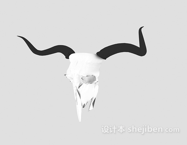 羊头部3d模型下载