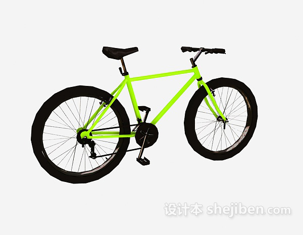现代风格自行车陈设品3d模型下载