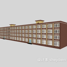 宿舍楼3d模型下载