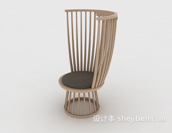 现代风格新中式椅子3d模型下载