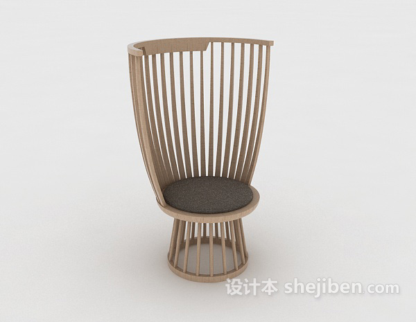 设计本新中式椅子3d模型下载