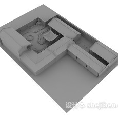 室外建筑3d模型下载