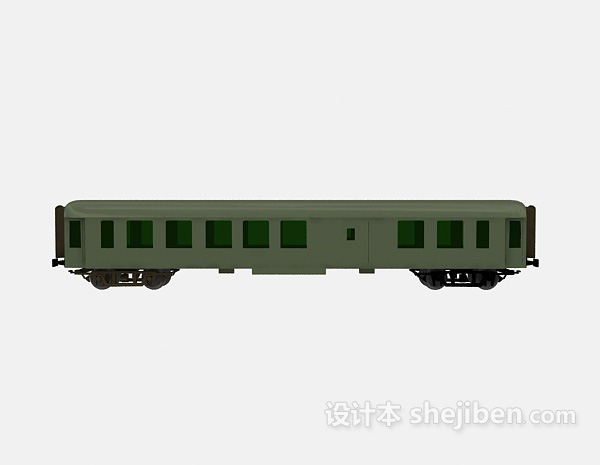 免费老式火车车厢3d模型下载
