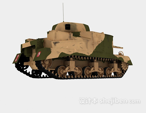 虎式坦克3d模型下载