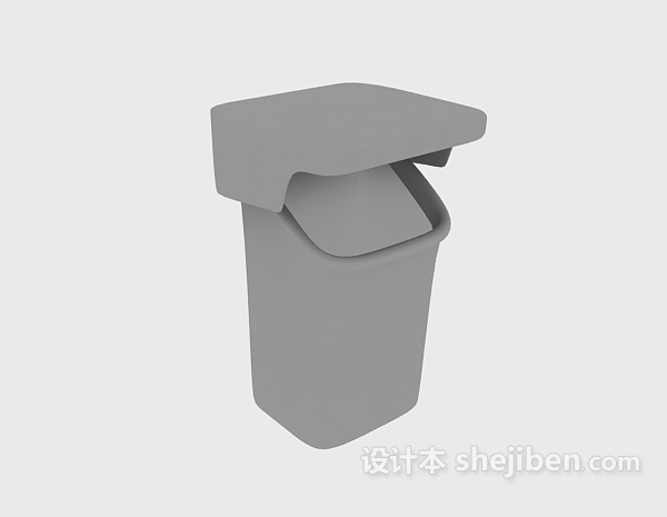 户外垃圾桶3d模型下载