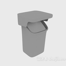 户外垃圾桶3d模型下载