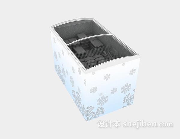 设计本冰柜3d模型下载
