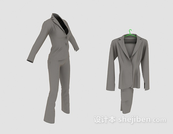 设计本服装3d模型下载