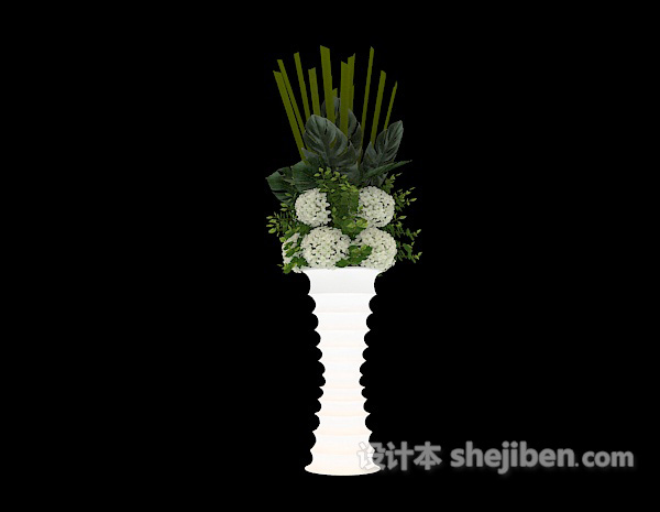 免费陶瓷花瓶库3d模型下载