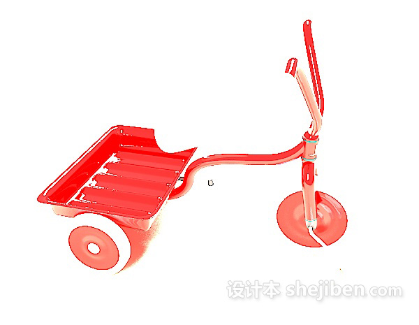 设计本儿童三轮车3d模型下载