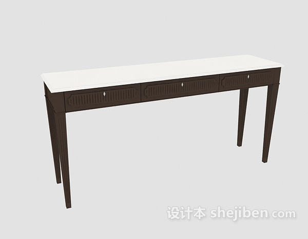 设计本桌子3d模型下载