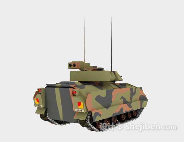 豹2a6主战坦克3d模型下载