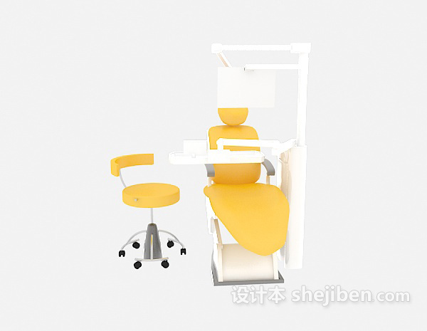 免费牙医诊疗椅3d模型下载