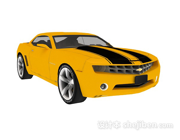 设计本大黄蜂原型雪佛兰车3d模型下载