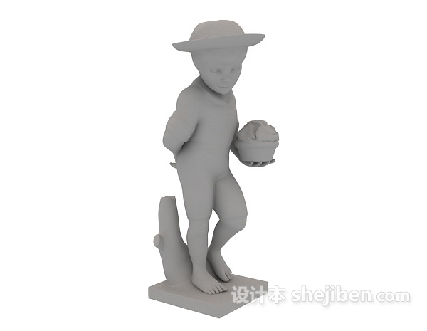 石膏雕塑3d模型