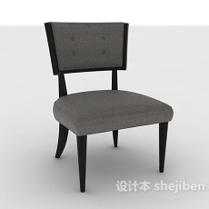 灰色椅子3d模型下载