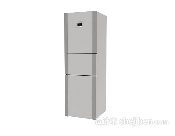 现代风格冰箱3d模型下载